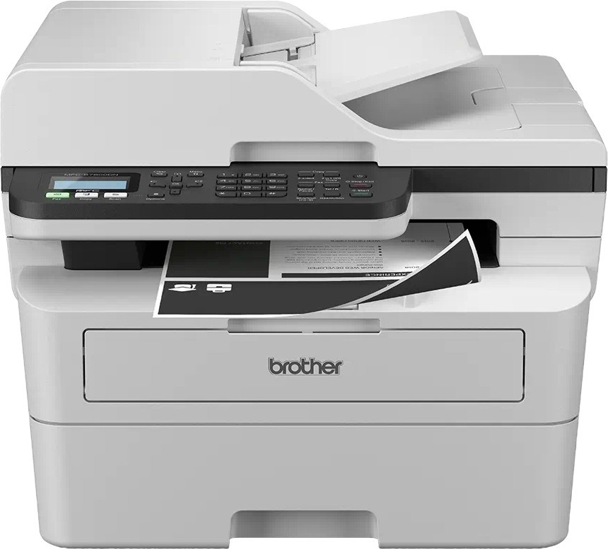 Лазерно мултифункционално устройство Brother MFC-B7800DN Лазерно мултифункционално устройство Brother MFC-B7800DN - Принтер / копир / скенер / факс, 1200 x 1200 dpi, 34 pages/min, ADF, USB, А4 -