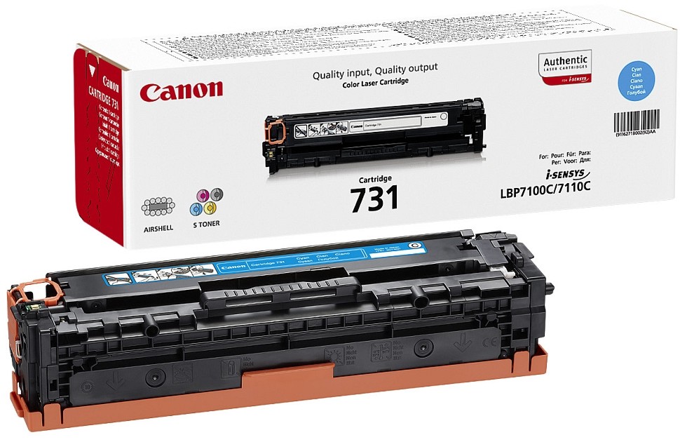 Тонер касета Canon CRG-731 Cyan Тонер касета Canon CRG-731 Cyan - 1500 страници -