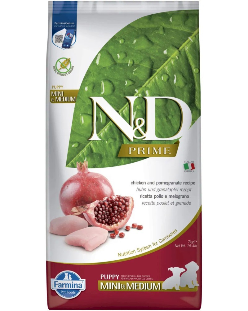     N&D Puppy Mini & Medium - 7 kg,    ,   Prime,     ,  2  12  - 
