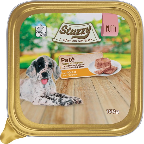 Пастет за кучета Stuzzy Puppy Пастет за кучета Stuzzy Puppy - 150 g, с пилешко, от 1 до 12 месеца - храна