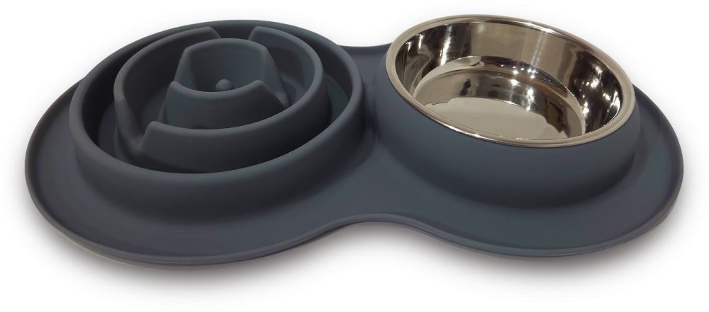 Комплект за хранене за кучета Divus Slow Feeder Комплект за хранене за кучета Divus Slow Feeder - С подложка за бавно хранене и купа - купичка