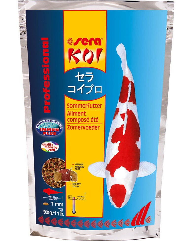 ����� �� ���� ��� sera Koi Professional Summer Food - 500 g � 2.2 kg - �����