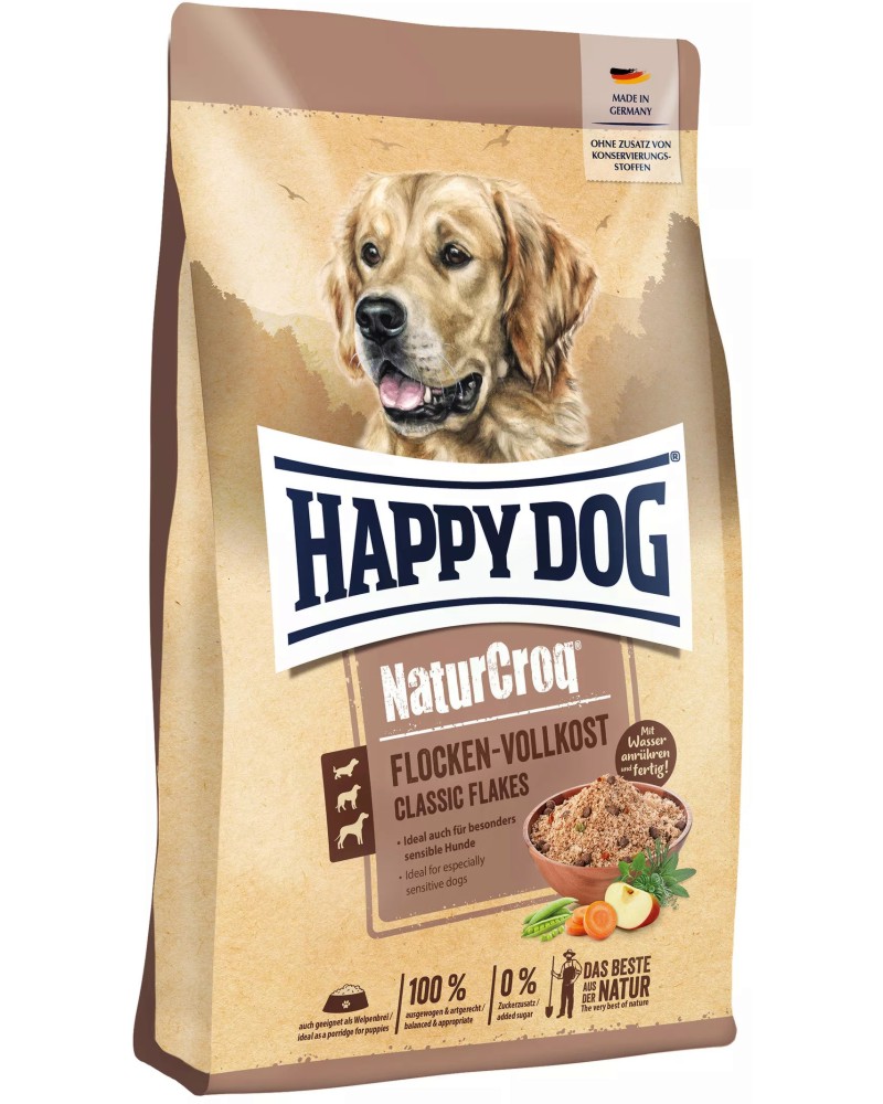 ����� �� ������ � ������������ ������������ Happy Dog Classic Flakes - 1.5 � 10 kg, �� ������� NaturCroq, �� 4 ������� �� ����� ������� - �����