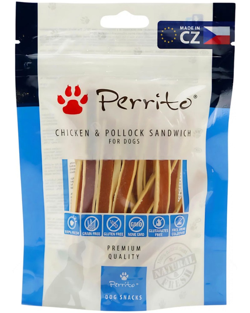    Perrito Chicken Pollock Sandwich - 100 g,     - 