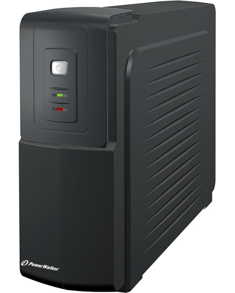 Непрекъсваемо токозахранващо устройство UPS PowerWalker VFD 1000 Непрекъсваемо токозахранващо устройство UPS PowerWalker VFD 1000 - 1000 VA, 600 W, 12V / 7.2Ah, 3x Schuko изхода, 2x RJ-11/RJ-45 порта, OffLine -