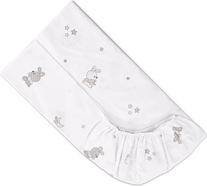 Долен чаршаф с ластик Lorelli Долен чаршаф с ластик Lorelli - За матраци 70 x 140 cm, от серията Little Rabbits - продукт