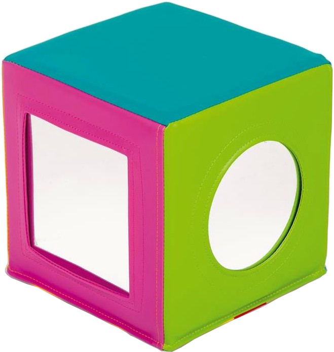 Сензорен куб с огледала Nowa Szkola Сензорен куб с огледала Nowa Szkola - 25 / 25 / 25 cm - играчка