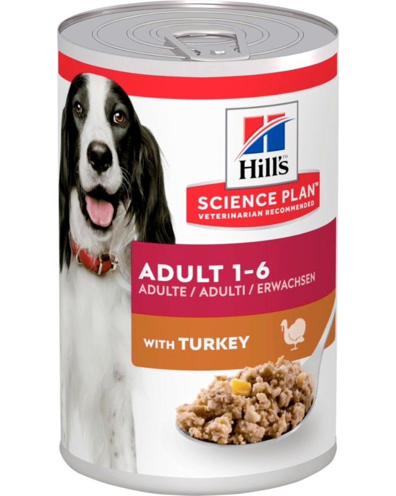 �������� �� ������ Hill's Adult - 370 g, � ������, �� ������� Science Plan, �� ������ ������, �� 1 �� 6 ������ - �����
