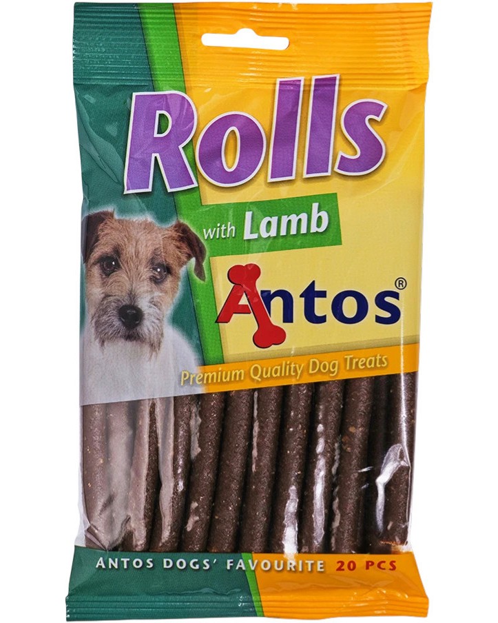 Солети за кучета Antos Rolls Солети за кучета Antos Rolls - 200 g, с агнешко, за всички породи - храна