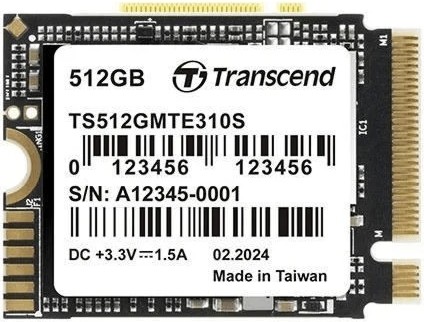SSD памет Transcend 310S NVMe PCIe Gen 4.0 x4 SSD памет Transcend 310S NVMe PCIe Gen 4.0 x4 - 512 GB, четене 3000 MB/s, запис 1700 MB/s, 3D NAND -