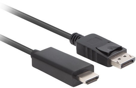 Кабел DisplayPort male към HDMI male Lanberg Кабел DisplayPort male към HDMI male Lanberg - 1.8 m -