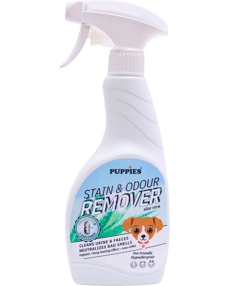 �������� �� ���������� �� ����� � ������� � ��������� � ������ PUPPIES Stain & Odour Remover - 500 ml, � ������ �� ���� ���� - ��������� ��������