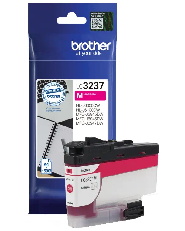 Касета с мастило за принтер Brother LC-3237 Magenta Касета с мастило за принтер Brother LC-3237 Magenta - 1500 страници -
