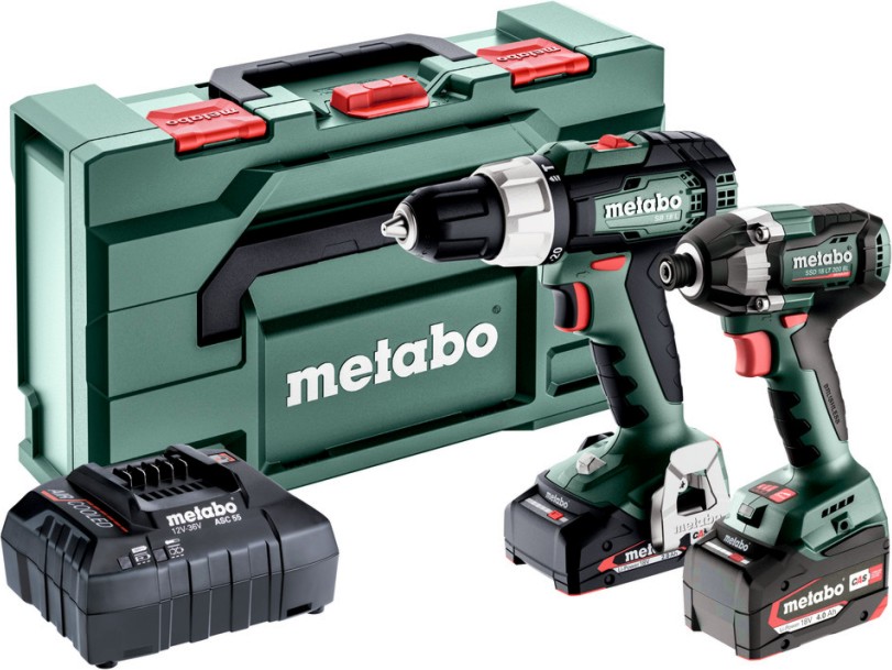 Акумулаторна ударна бормашина и гайковерт Metabo SB18 L SSD18LT200 BL Акумулаторна ударна бормашина и гайковерт Metabo SB18 L SSD18LT200 BL - Модели SB 18 L и SSD 18 LT 200 BL с 2 батерии, зарядно и куфар -