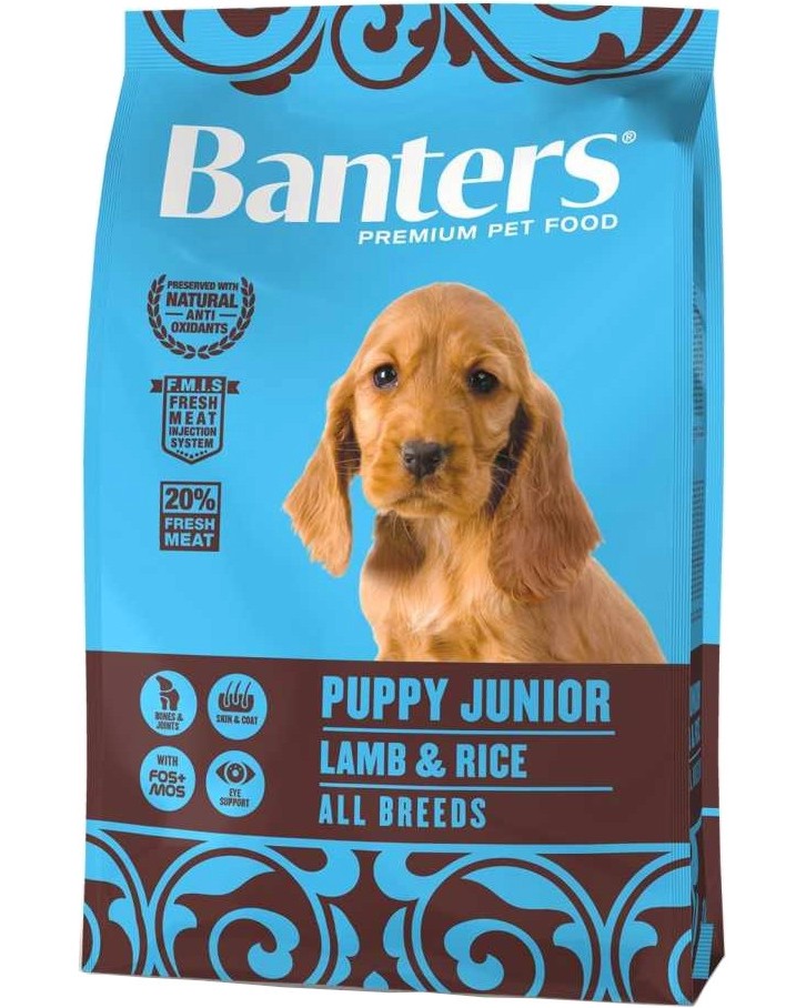 ���� ����� �� ������ Banters Puppy Junior - 3 � 15 kg, � ������� � ����, �� 2 �� 12 ������, �� ������ ������ - �����