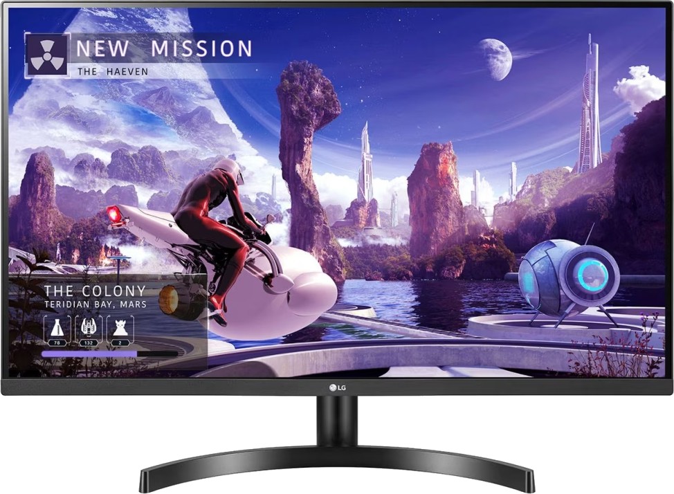 Монитор LG 32QN600P-B Монитор LG 32QN600P-B - 31.5", IPS, 75 Hz, 16:9, 2560 x 1440, 5 ms, DisplayPort, HDMI, AMD FreeSync -