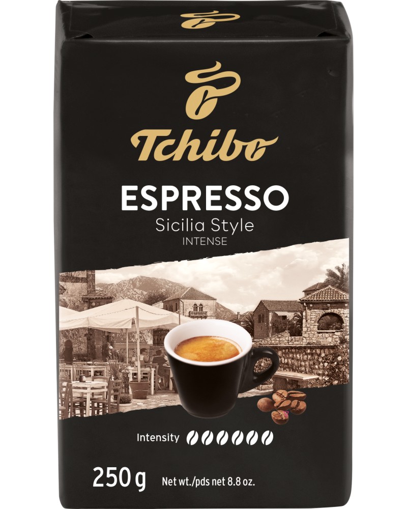 Мляно кафе Tchibo Espresso Sicilia Style Мляно кафе Tchibo Espresso Sicilia Style - 250 g - напитка