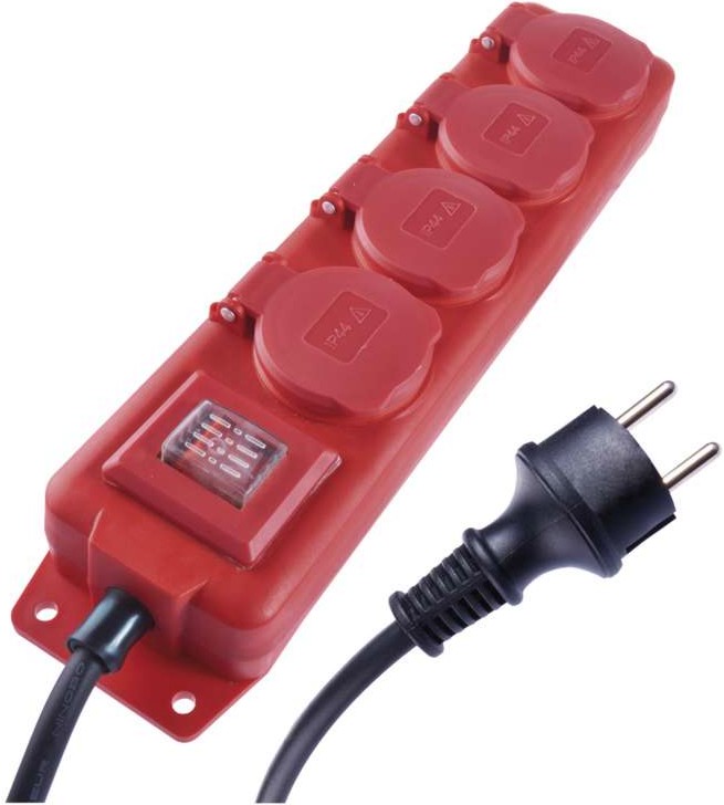 Разклонител с 4 гнезда Emos Разклонител с 4 гнезда Emos - С дължина на кабела 5 m -