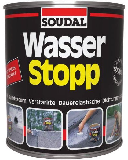 Течна гума Soudal Wasser Stopp Течна гума Soudal Wasser Stopp - 0.750 - 4 kg -