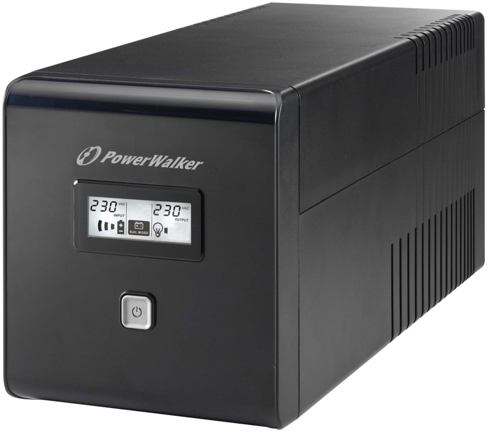    PowerWalker VI 1000 LCD - 1000 VA, 600 W, 2 x , 2 x IEC C13 , USB, Line Interactive - 