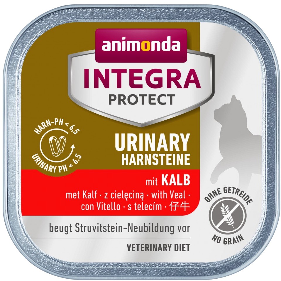 Пастет за котки против образуване на струвитни камъни Integra Protect Urinary Пастет за котки против образуване на струвитни камъни Integra Protect Urinary - 100 g, с телешко, в зряла възраст - продукт