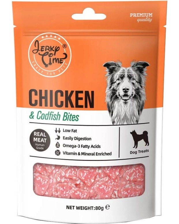 ��������� �� ������ Jerky Time Bites - 80 g, � ������� � ������ - �����