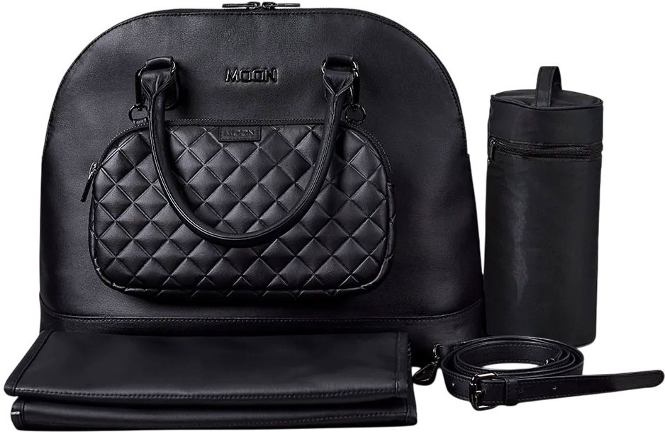 Чанта за бебешка количка Moon Fashion Bag Чанта за бебешка количка Moon Fashion Bag - С подложка за преповиване, термобокс и клъч - чанта