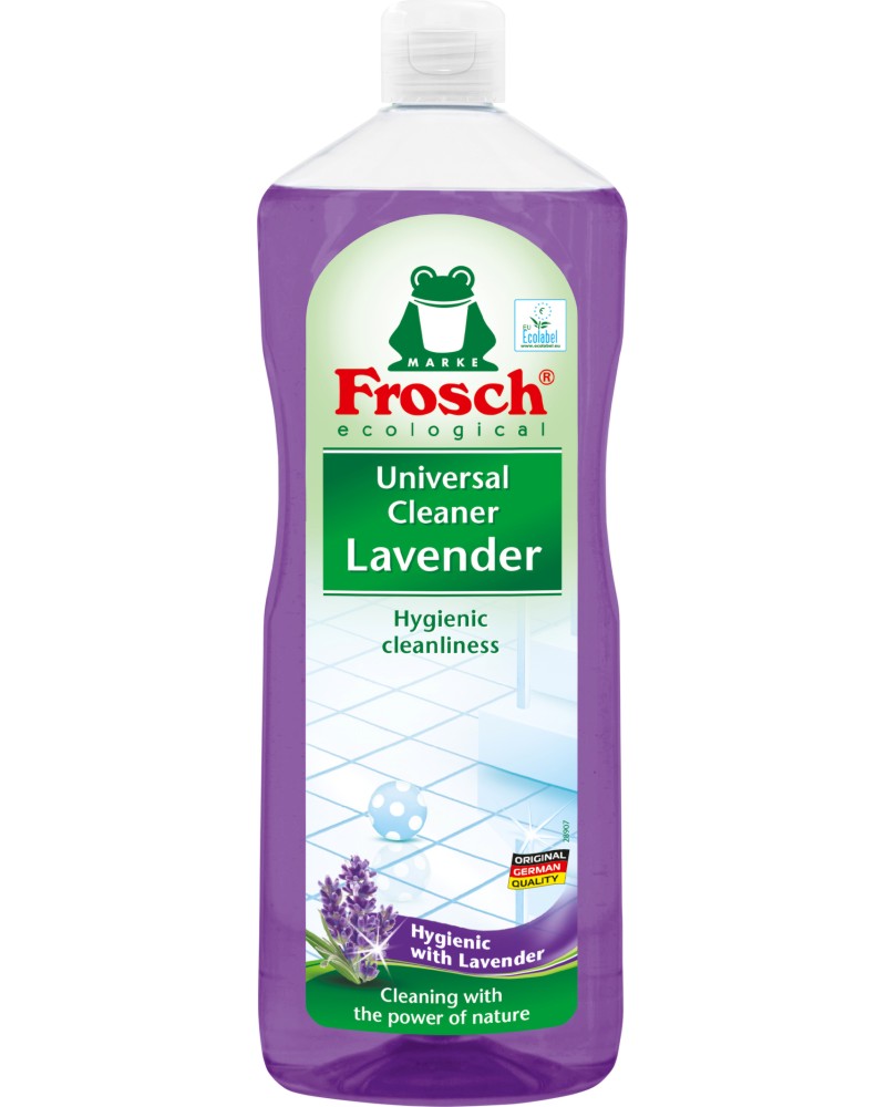 Универсален почистващ препарат Frosch Универсален почистващ препарат Frosch - 1 l, с аромат на лавандула - почистващ препарат