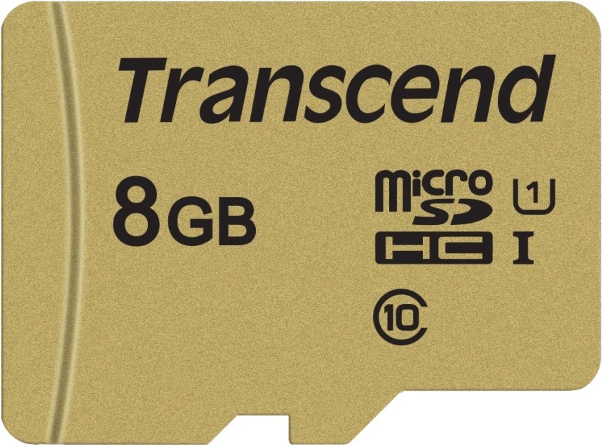 Micro SDHC   8 GB Transcend USD500S - Class 10, UHS-I U1,  SD  - 
