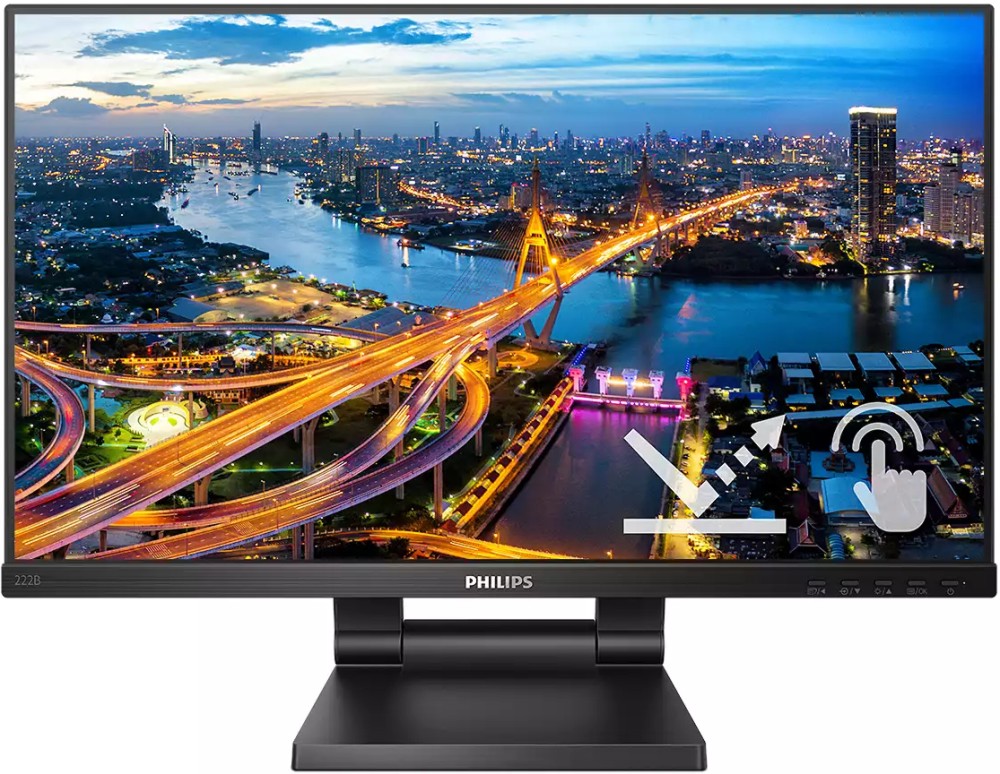  Philips 222B1TC/00 - 21.5", IPS, 16:9, 1920 x 1080, HDMI, DisplayPort - 