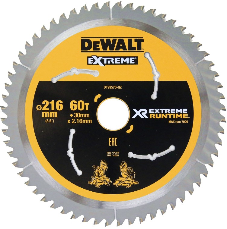     DeWalt - ∅ 216 / 30 / 2.16 mm  60    Extreme - 