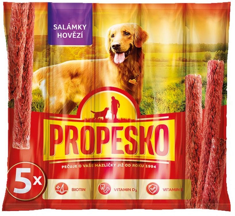    PROPESKO Sticks Salamies - 5 x 10 g,   - 
