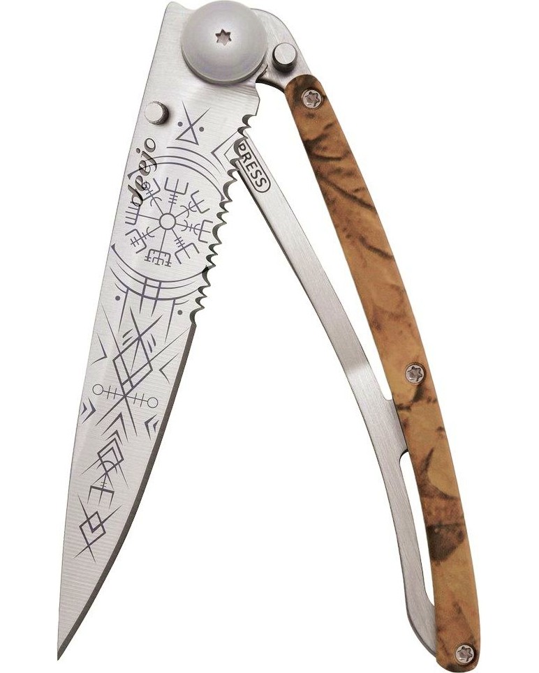   Deejo Serrated Viking Vegvisir -   Brown Camo - 