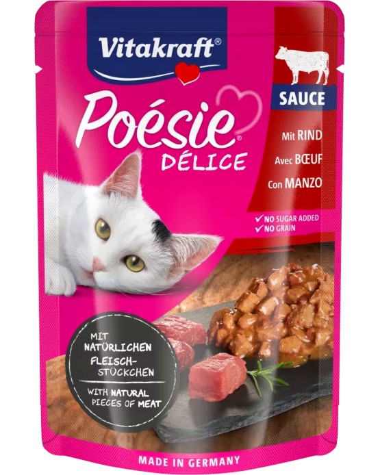 ���� �� ����� Vitakraft Delice - 85 g, � �������, �� ������� Poesie - �����