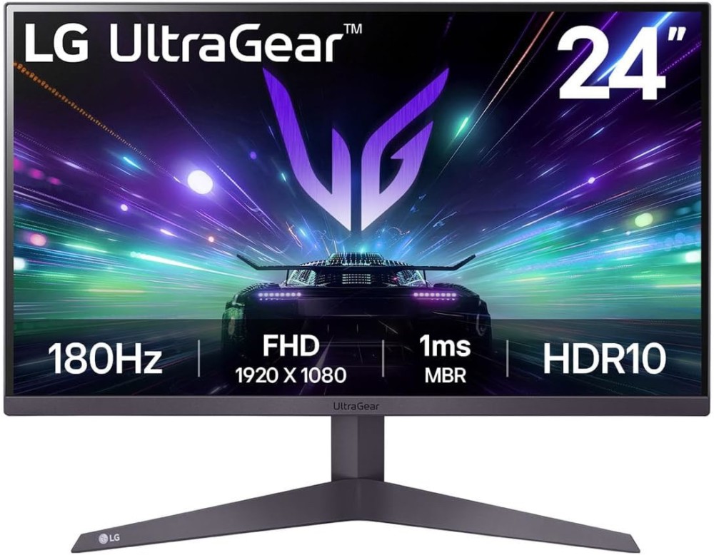 Монитор LG 24GS50F-B Монитор LG 24GS50F-B - 23.8", VA, 180 Hz, 16:9, 1920 x 1080, 1 ms, 2 x HDMI, DisplayPort, AMD FreeSync -