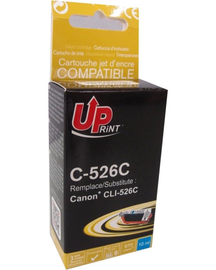 ������ � ������� �� ������� UPrint C-526 Cyan - 670 �������� - 