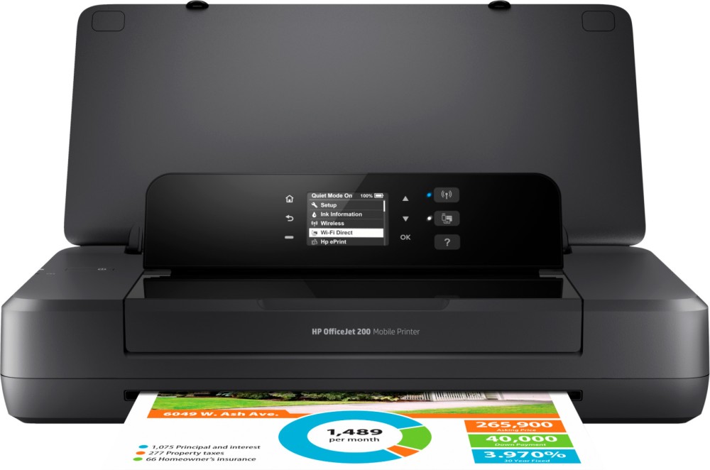    HP OfficeJet 200 - 4800 x 1200 dpi, 10 pages/min, Wi-Fi, USB, A4,   - 