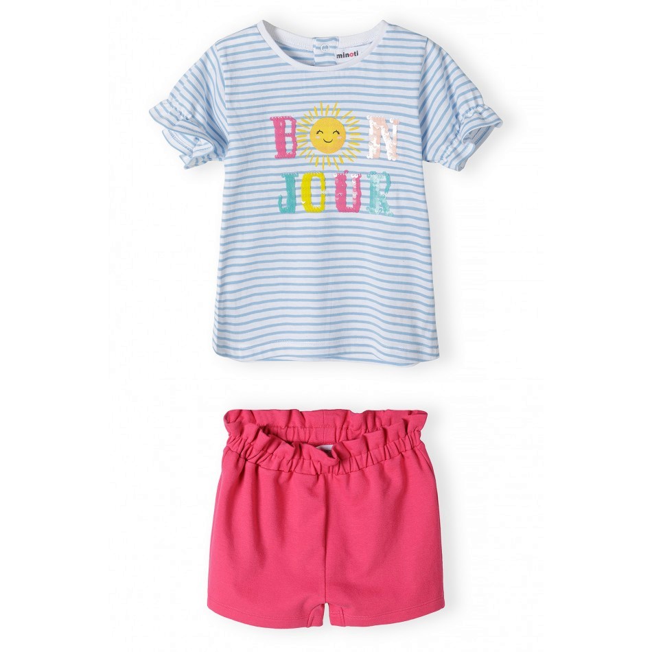 Бебешки комплект MINOTI Бебешки комплект MINOTI - Тениска и къс панталон - продукт