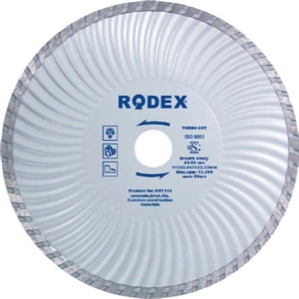      Rodex - ∅ 180 / 2.2 / 22.2 mm   Turbo - 