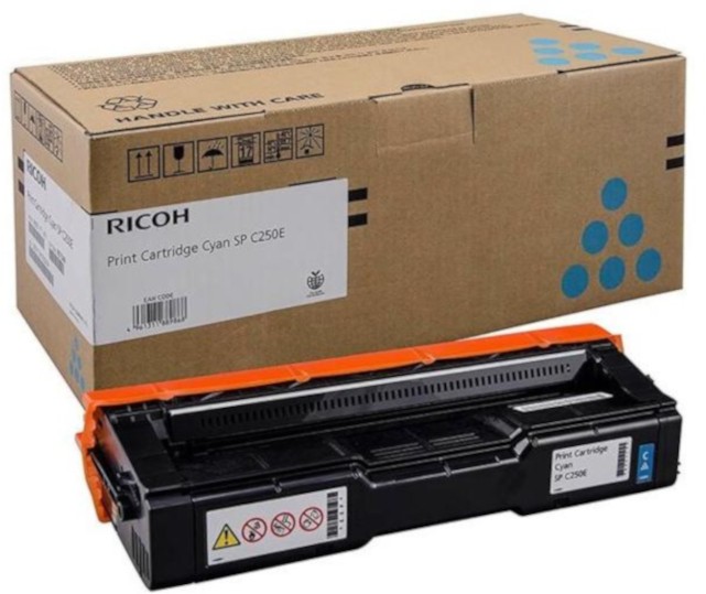 Тонер касета RICOH SPC252E Cyan Тонер касета RICOH SPC252E Cyan - 4000 страници -