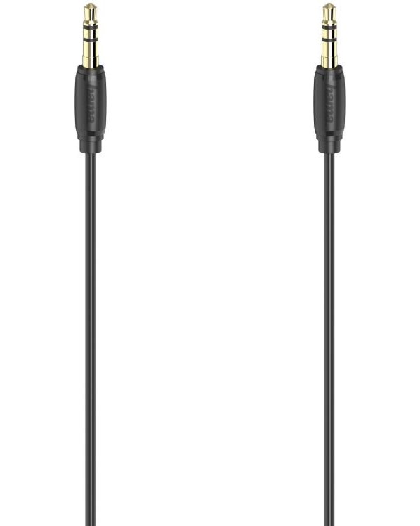 Аудио кабел 3.5 mm жак male към 3.5 mm жак male Hama Аудио кабел 3.5 mm жак male към 3.5 mm жак male Hama - 1.5 m -