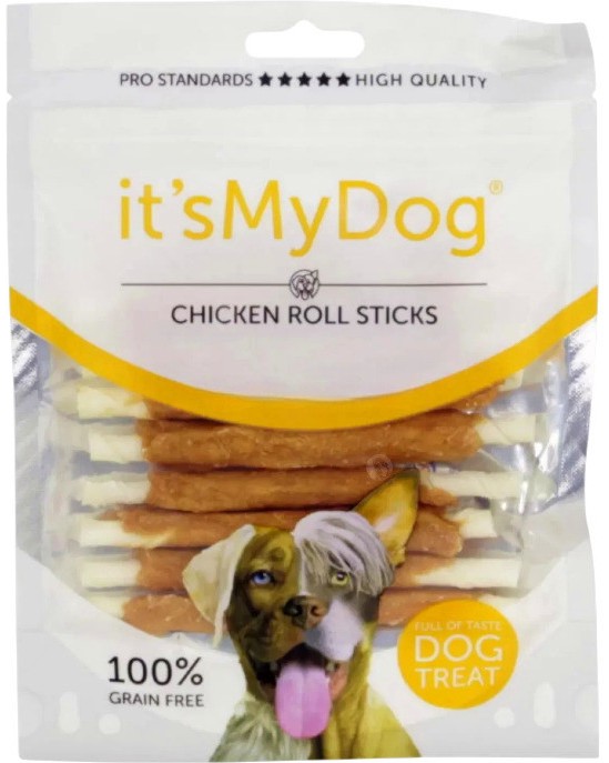 Пръчици за кучета its My Dog Roll Sticks Пръчици за кучета its My Dog Roll Sticks - 85 g, с пилешко - храна