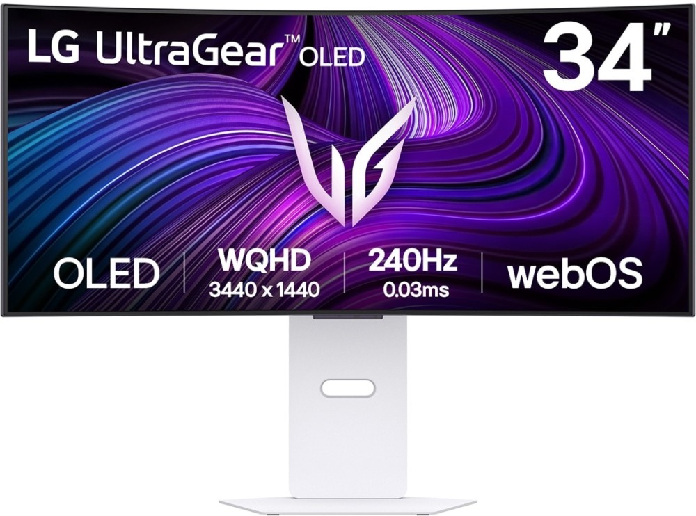 Монитор LG 34GX90SA-W Монитор LG 34GX90SA-W - 34", OLED, 240 Hz, 16:9, 3440 x 1440, 0.03 ms, HDMI, DisplayPort, USB-C, AMD FreeSync Premium Pro -