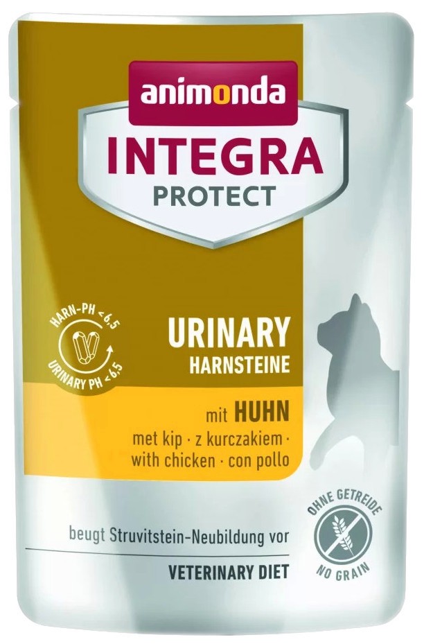 Пауч за котки против образуване на струвитни камъни Integra Protect Urinary Пауч за котки против образуване на струвитни камъни Integra Protect Urinary - 100 g, с пилешко, в зряла възраст - храна