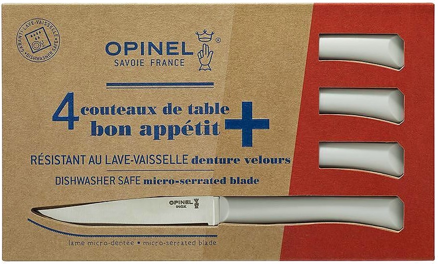 ������ �� ������� Opinel Bon Appetit White - 4 ���� - 
