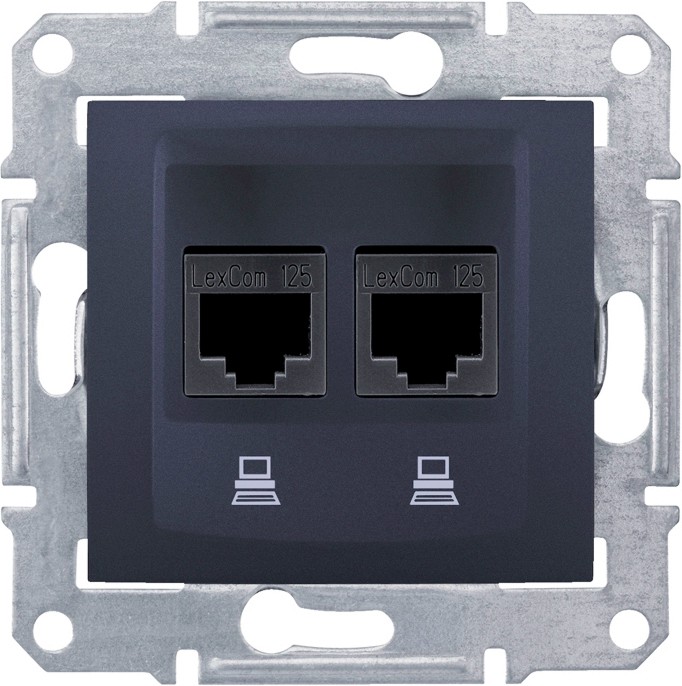 ������ ������� �� ���������� ����� � ����� Schneider Electric RJ45 UTP CAT.5 - �� ����� ������ �� ������� Sedna - 