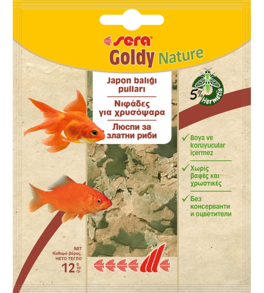     sera Goldy - 12 g ÷ 2 kg,   Nature - 