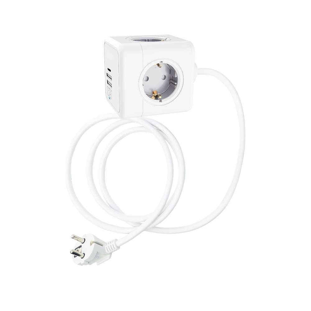   4   3 USB  Technaxx Power Cube 2XUSBA + 1C TX-195 -     1.4 m - 