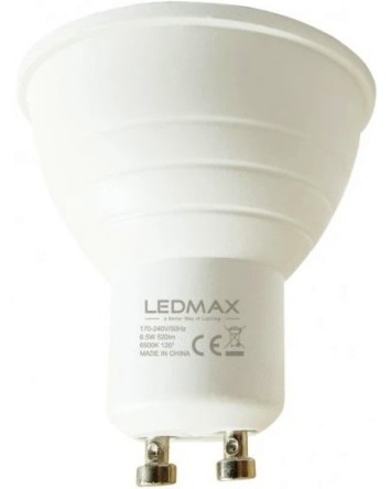 LED  LEDMAX GU10 6.5 W 6500K - 