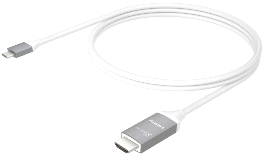  USB-C male  HDMI male 2.0 j5create - 1.8 m - 